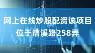 网上在线炒股配资该项目位于漕溪路258弄